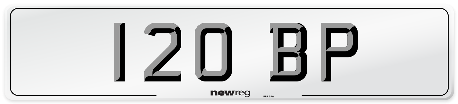 120 BP Number Plate from New Reg